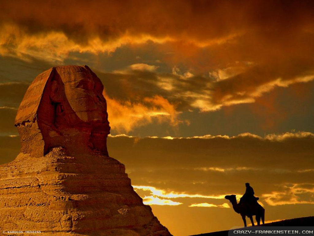 Aaiut S1600 Amazing Sphinx On Sunset Wallpaper Jpg