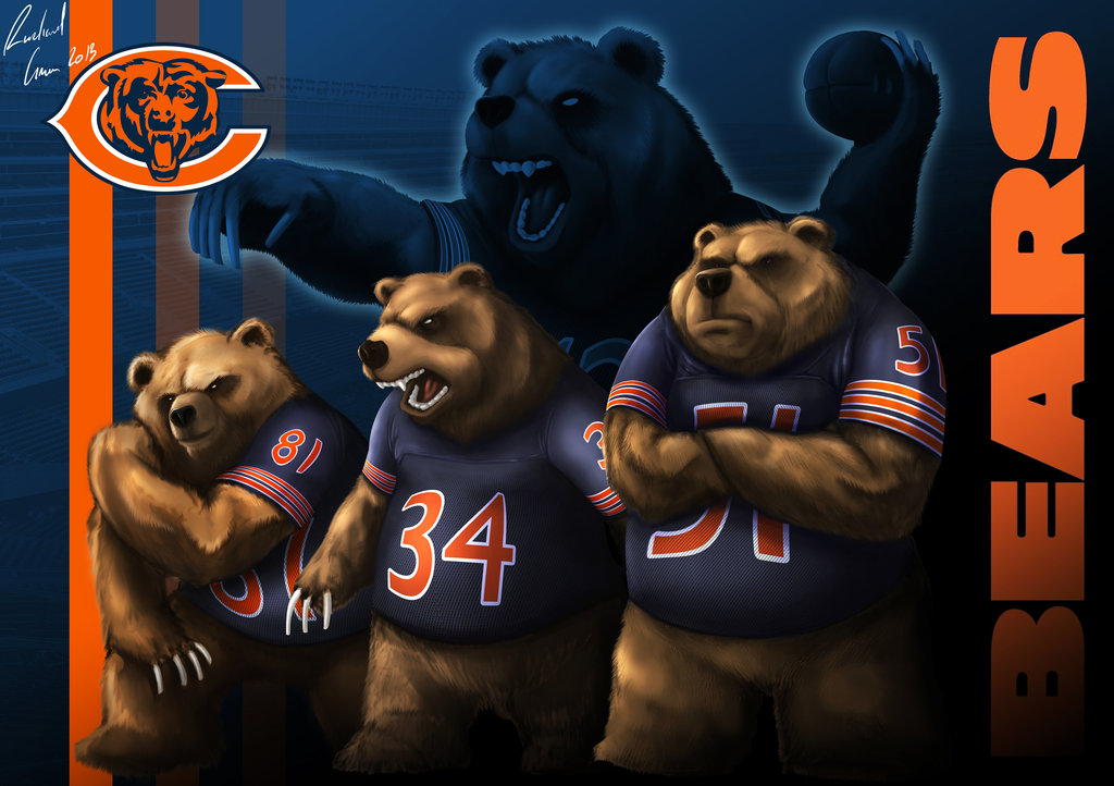 Chicago Bears Poster By Gracieboy