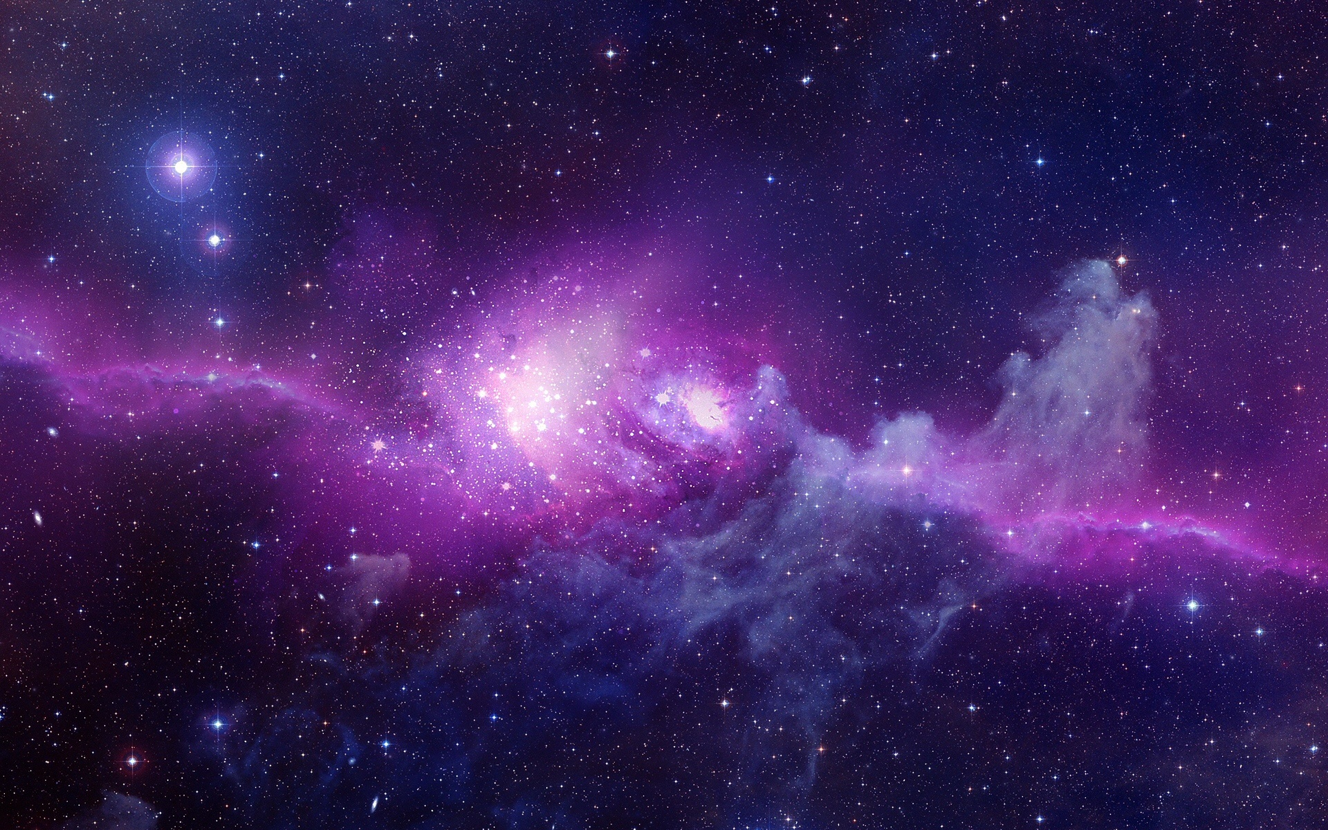 Purple Galaxy Smoke HD Wallpaper