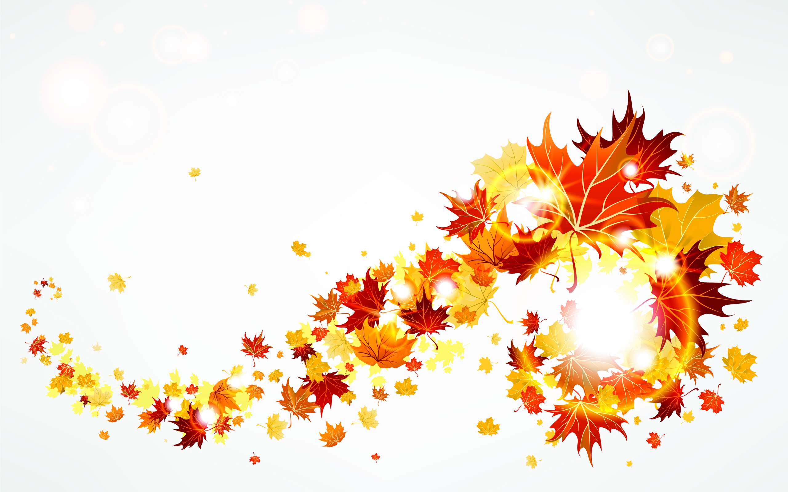 Autumn Leaves Abstract HD Wallpaper Res