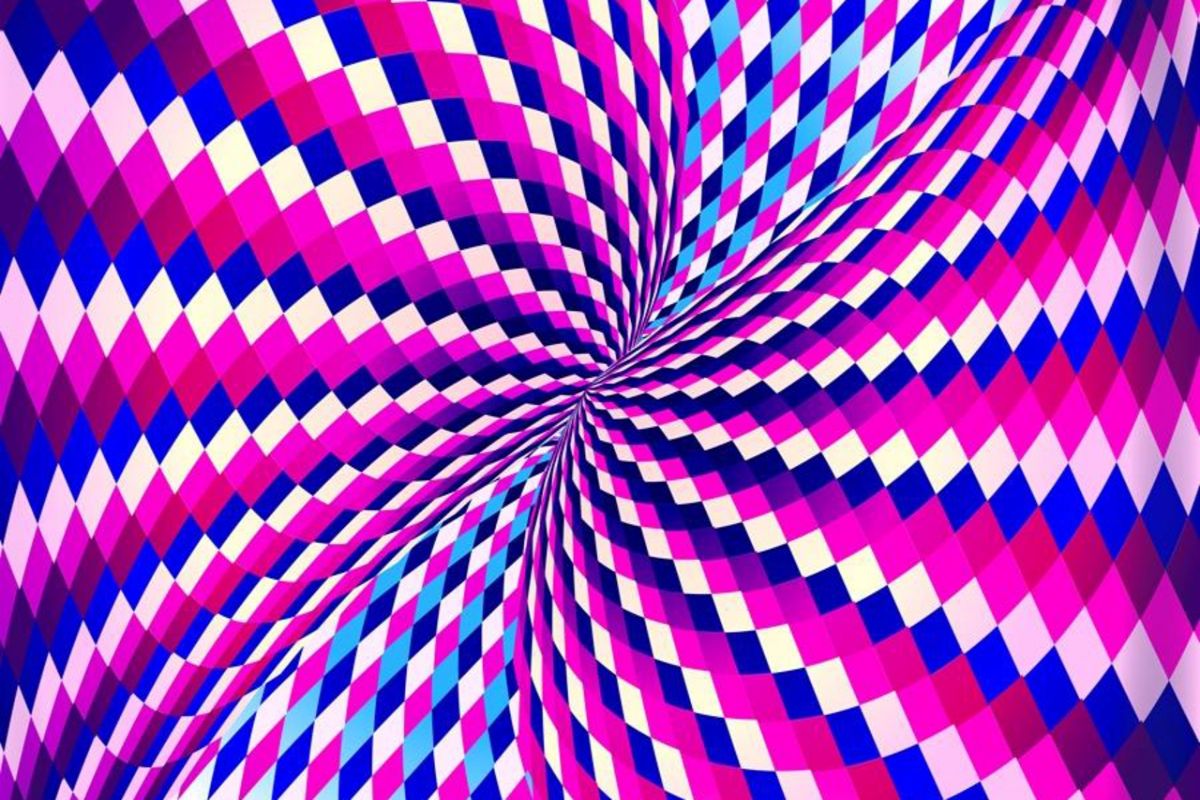 Ilusion Optica Colorido Waves Optical Illusion Wallpaper