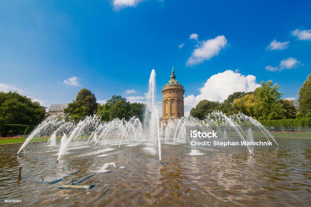 Free download Fountains At Friedrichsplatz With Mannheim Water Tower