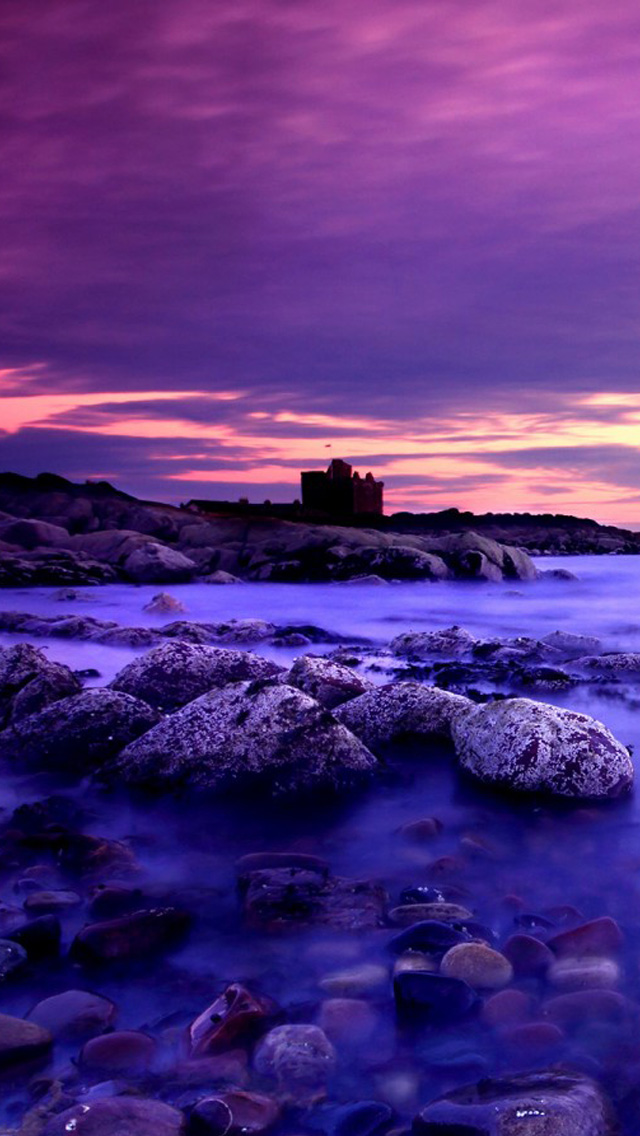 Iphone Wallpaper Hd Pretty Purple Sea Background