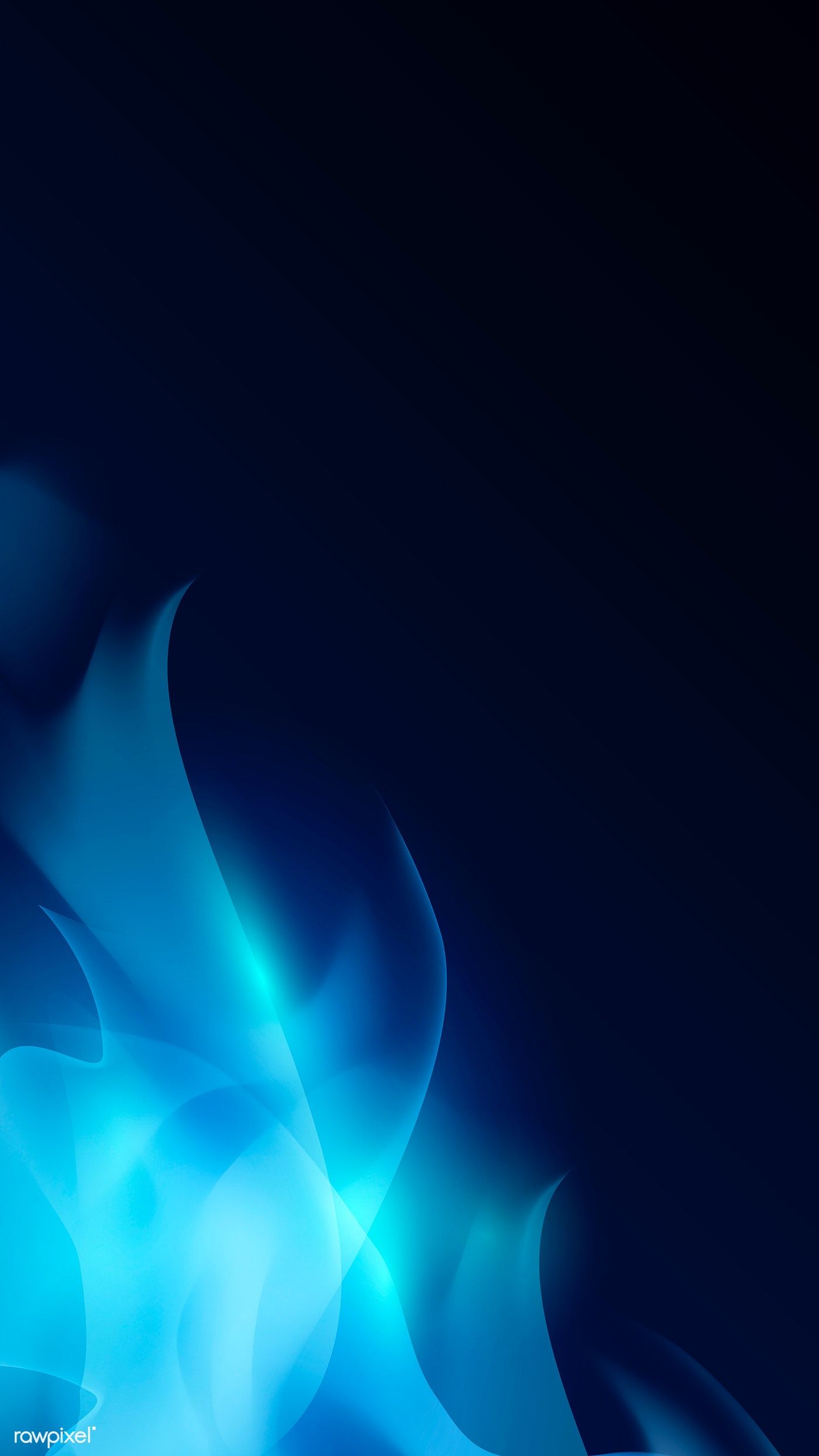 Blue Blazing Flame Abstract Background Vector Image By