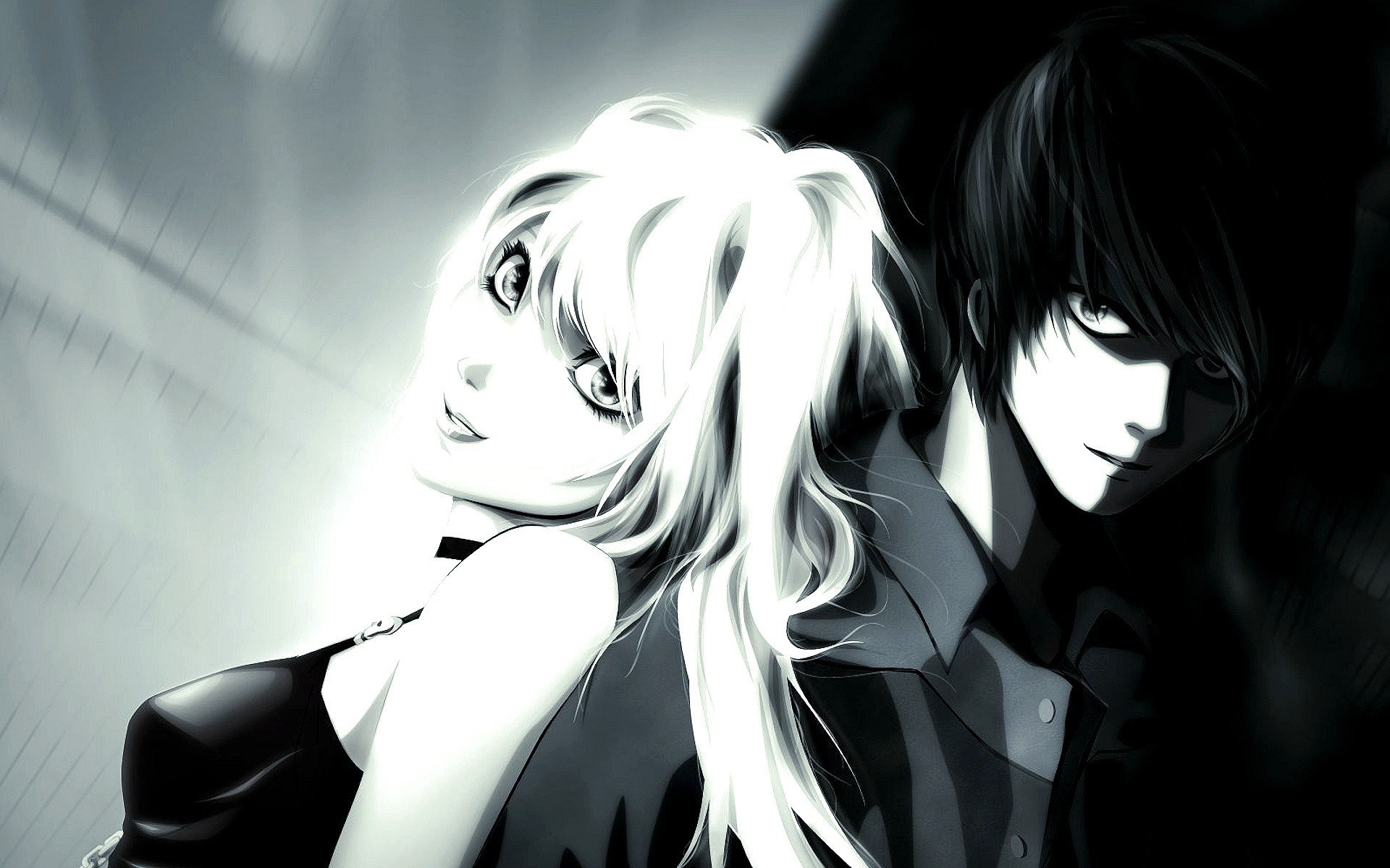 Amine Love Couple Manga Anime Wallpaper Photoshop Drawing