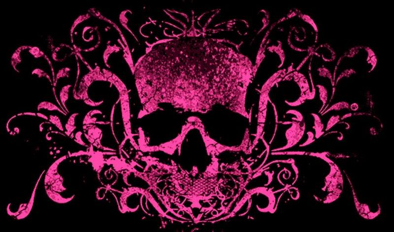 New Pink And Black Skull Backgrounds Quotes About Life