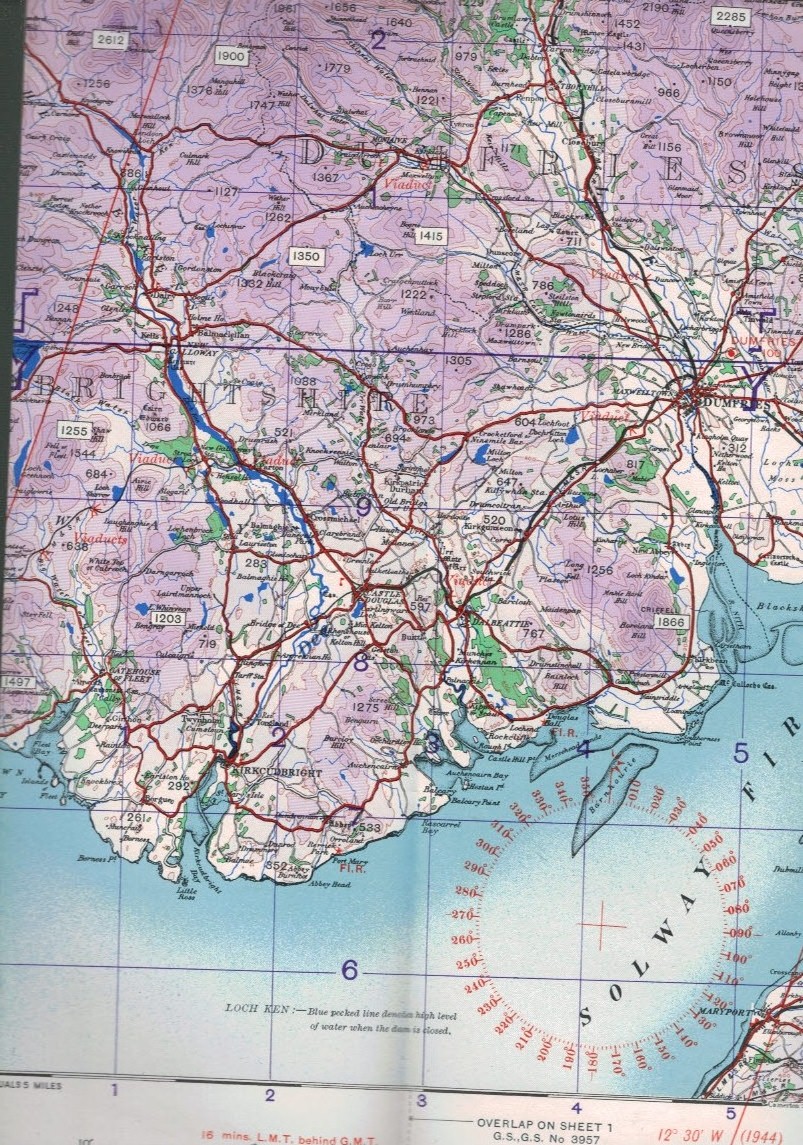 Ordnance Survey Map Of Great Britain Army Air Sheet South West