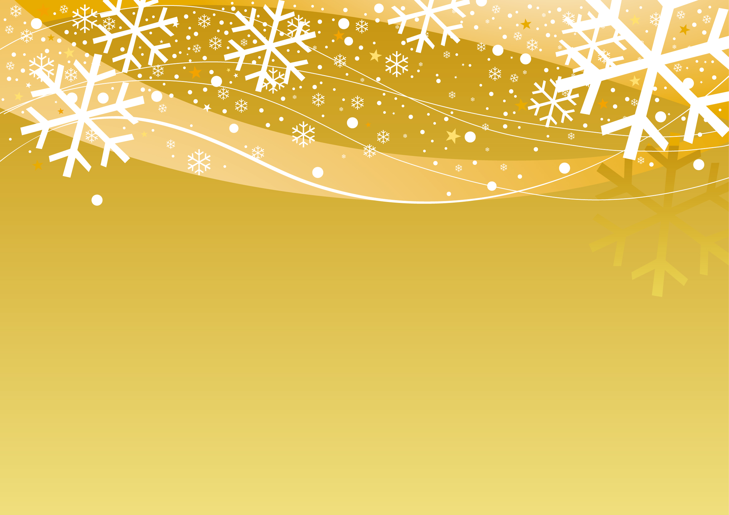 Wallpaper Yellow New Year Christmas Snowflake Background