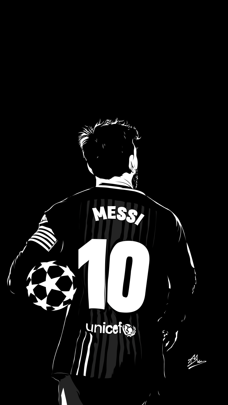 24+] Messi Black Wallpapers - WallpaperSafari