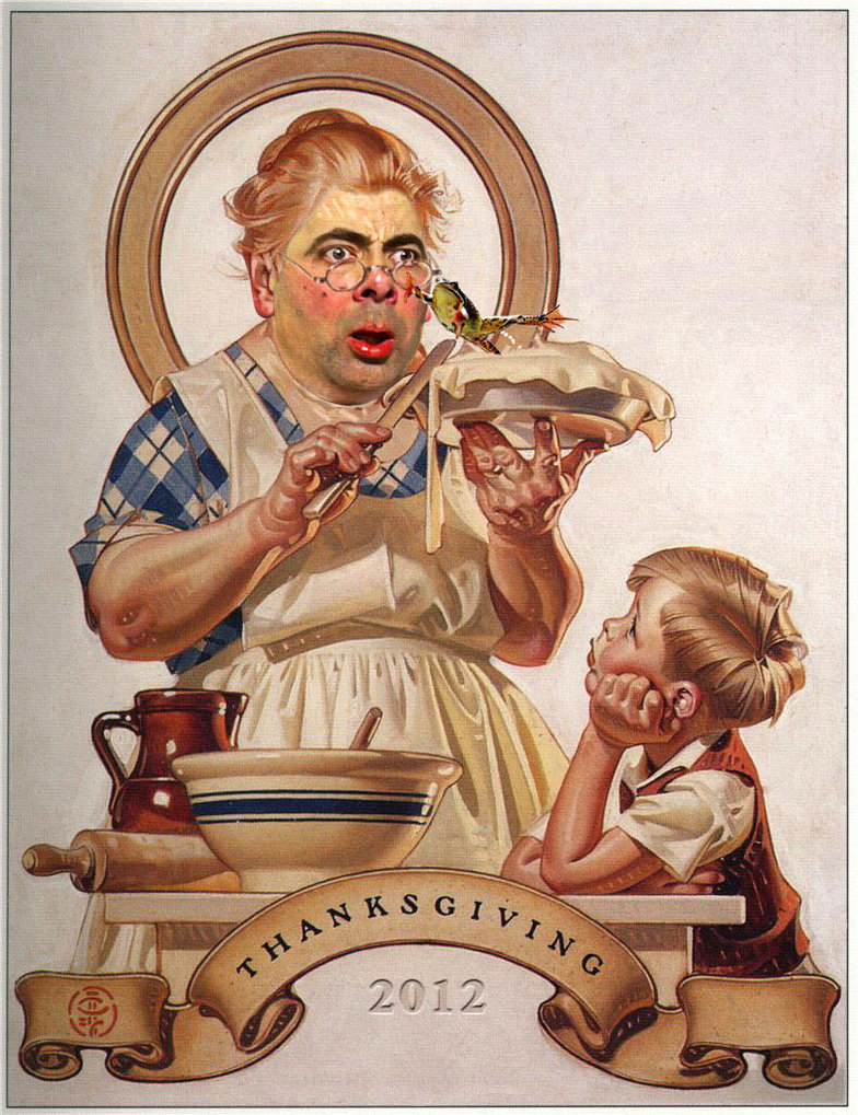 Norman Rockwell Thanksgiving Wallpaper Happy