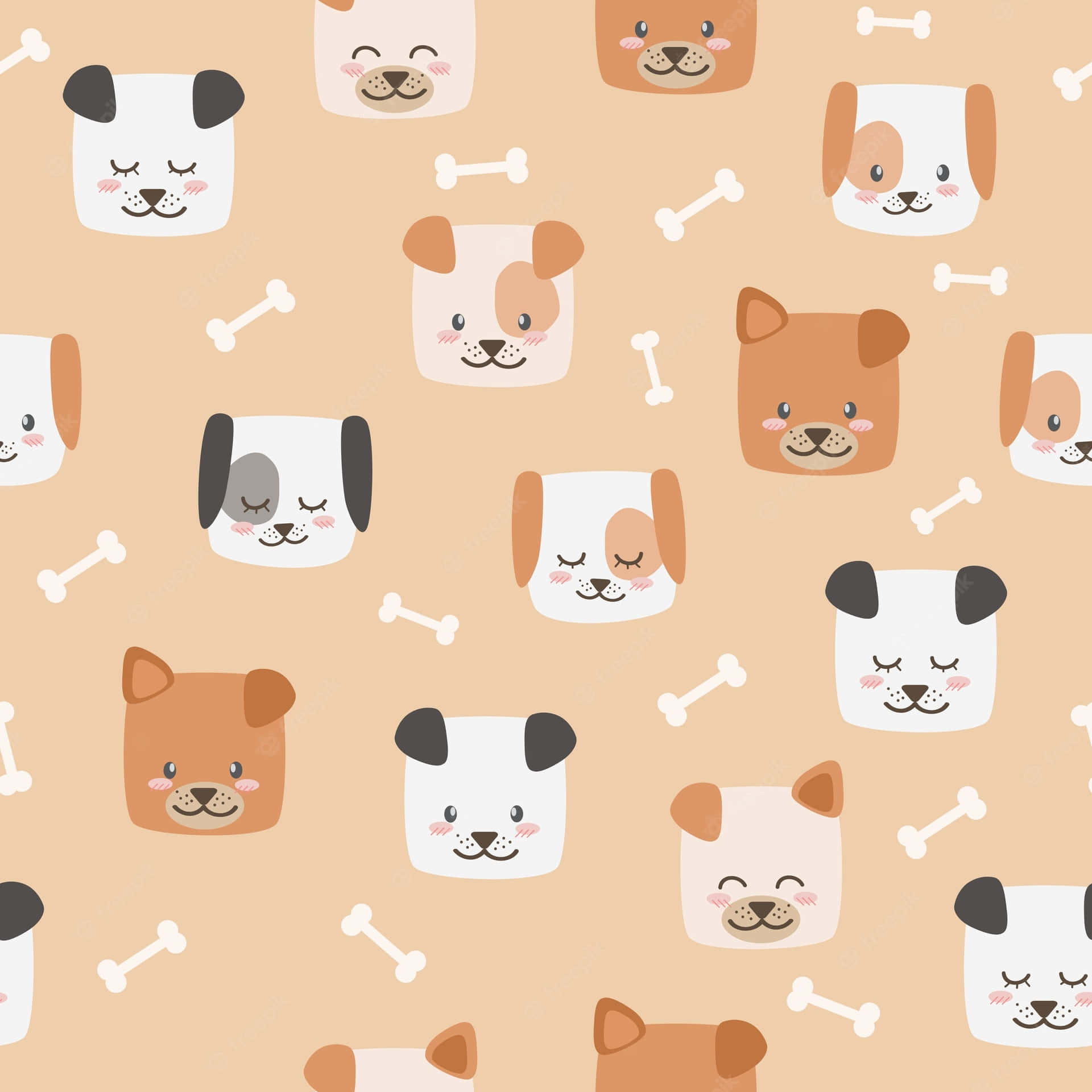Cute Cartoon Dog Wallpaper
