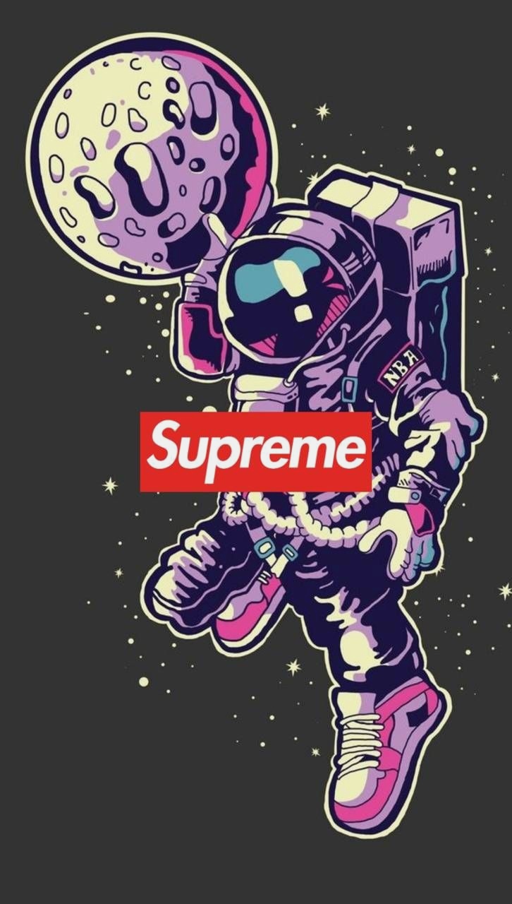 Hypebeast Wallpaper Nixxboi Supreme Astronaut