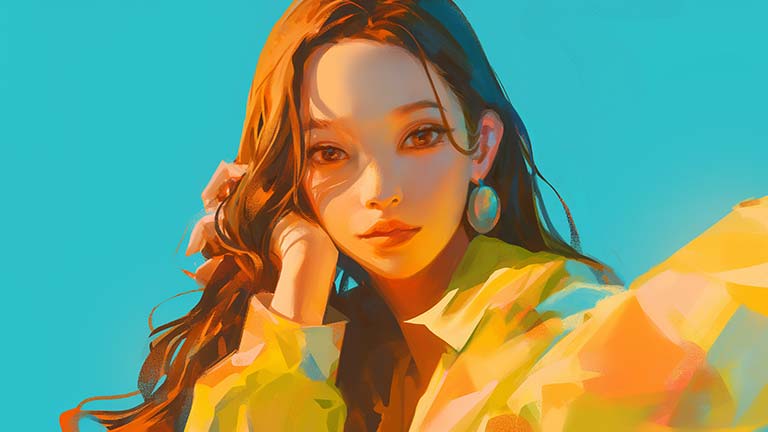 Olivia Rodrigo Art Desktop Wallpaper