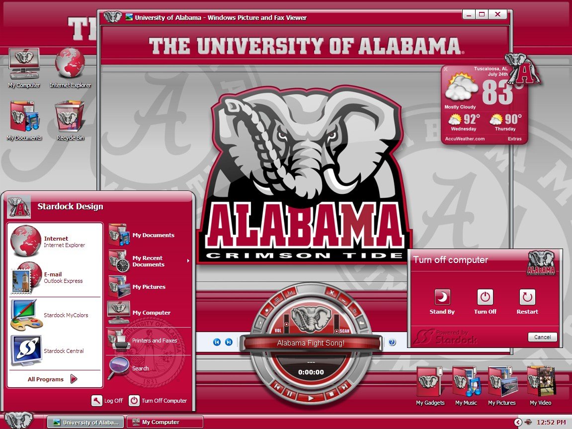 Mycolors University Of Alabama Desktop Screenshot