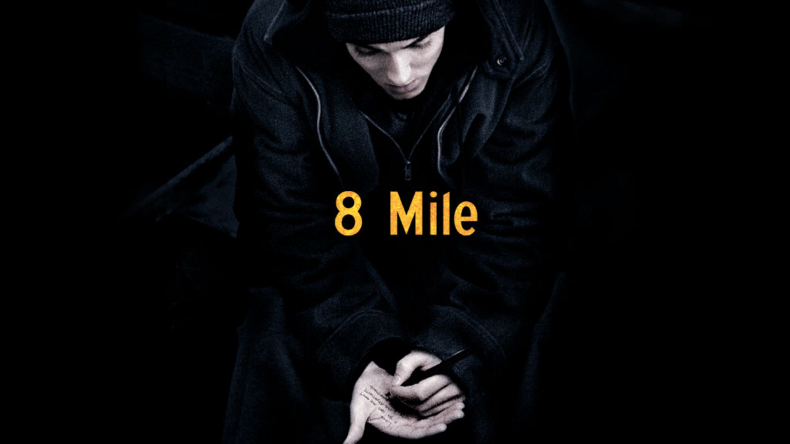 Eminem Mile Picture HD Wallpaper Black Background