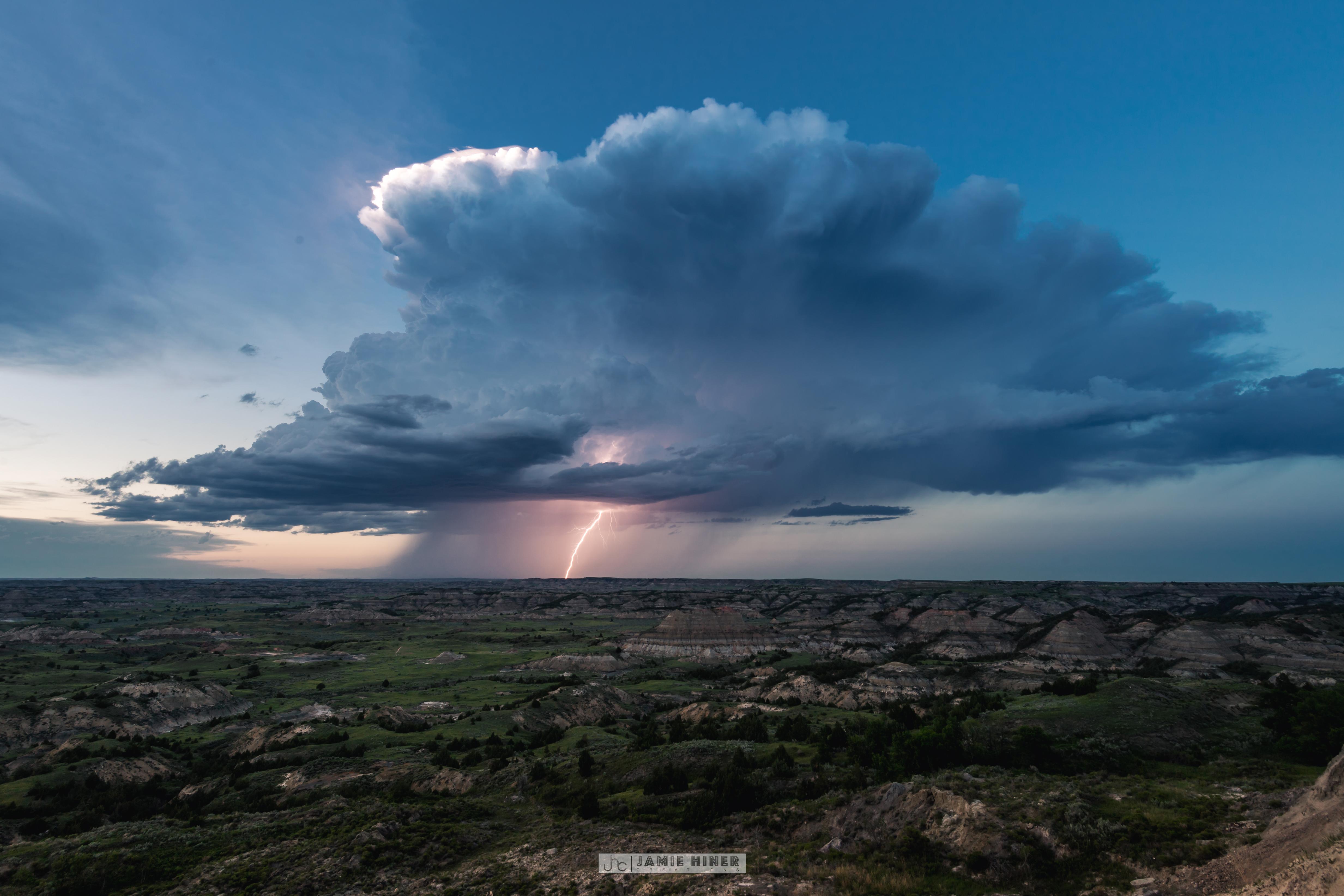 Rolling Storm Over Theodore Roosevelt National Park Oc