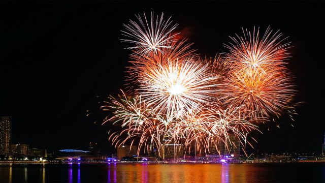 On Image To Open FullHD Wallpaper New Years Fireworks