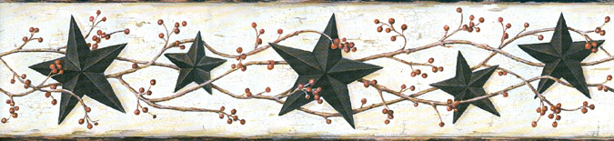Black Star Wallpaper Border