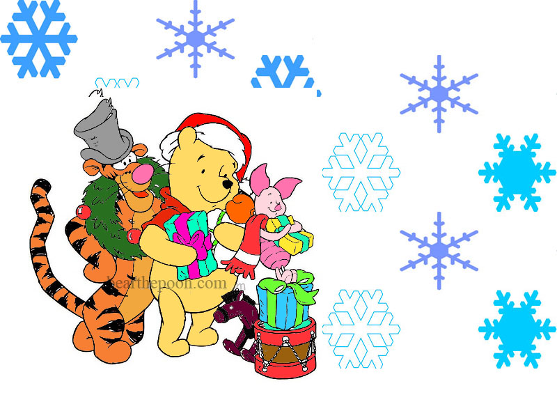 Winnie The Pooh Christmas Desktop Wallpaper Jpg