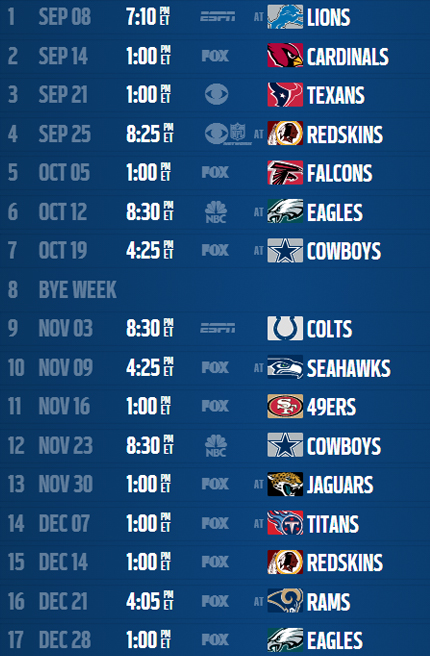 Nfl Schedule Printable Search Pictures Photos
