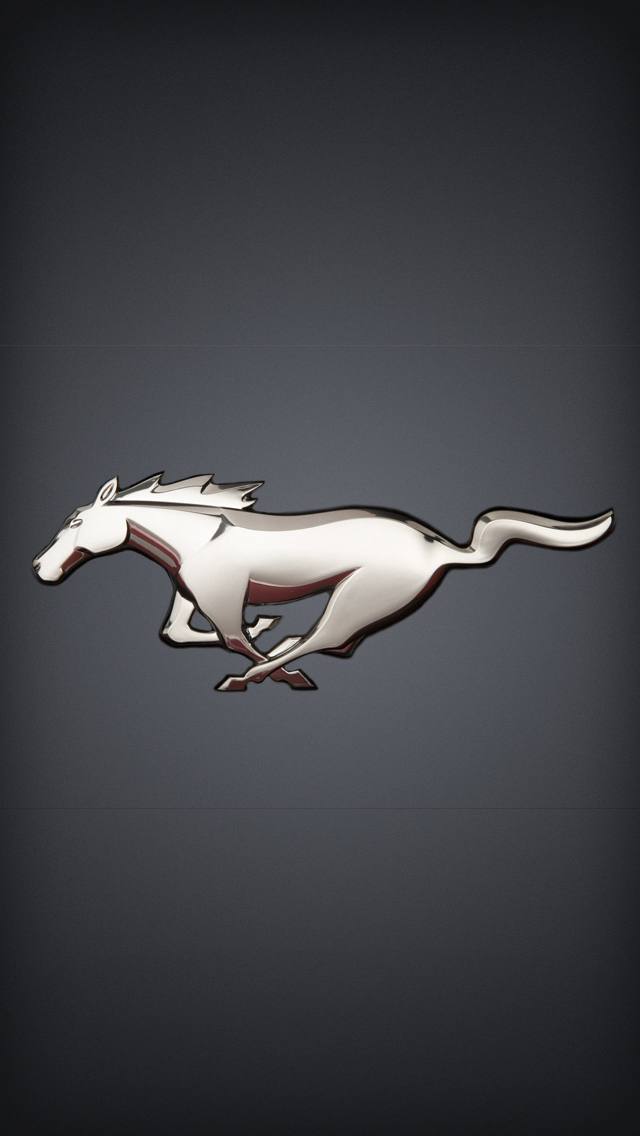 Mustang Logo Iphone Wallpaper 67 mustang iph 640x1136