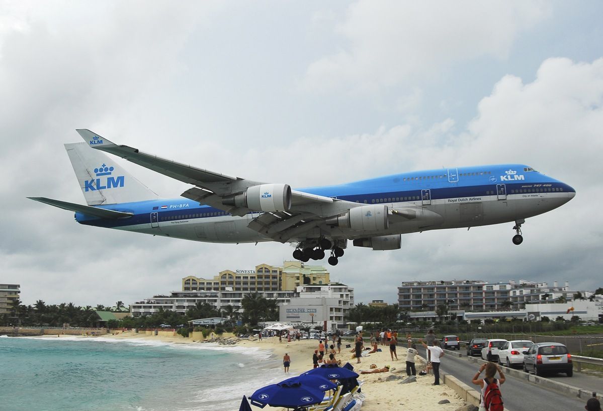 St Maarten Landing Boeing Caribbean Klm