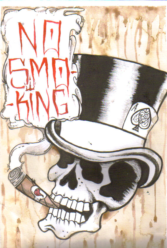 Skull With Top Hat By Munkybrain2010