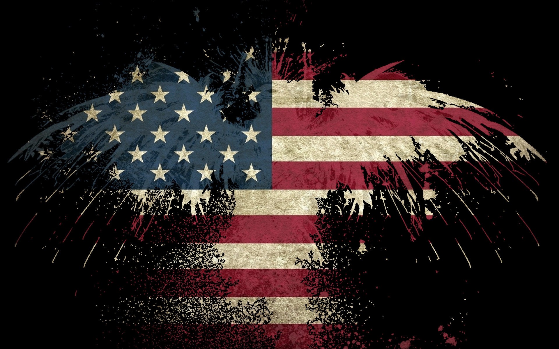 Usa America Flag Eagle Wallpaper