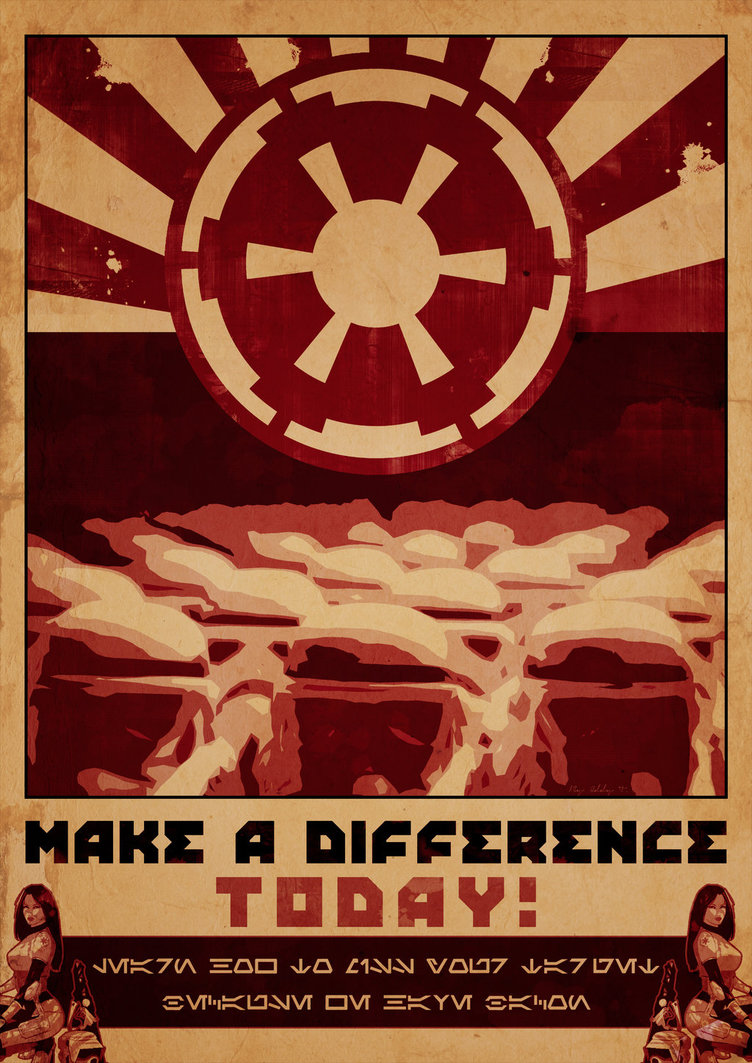 Star Wars Empire Propaganda Poster By Dualitydesigns