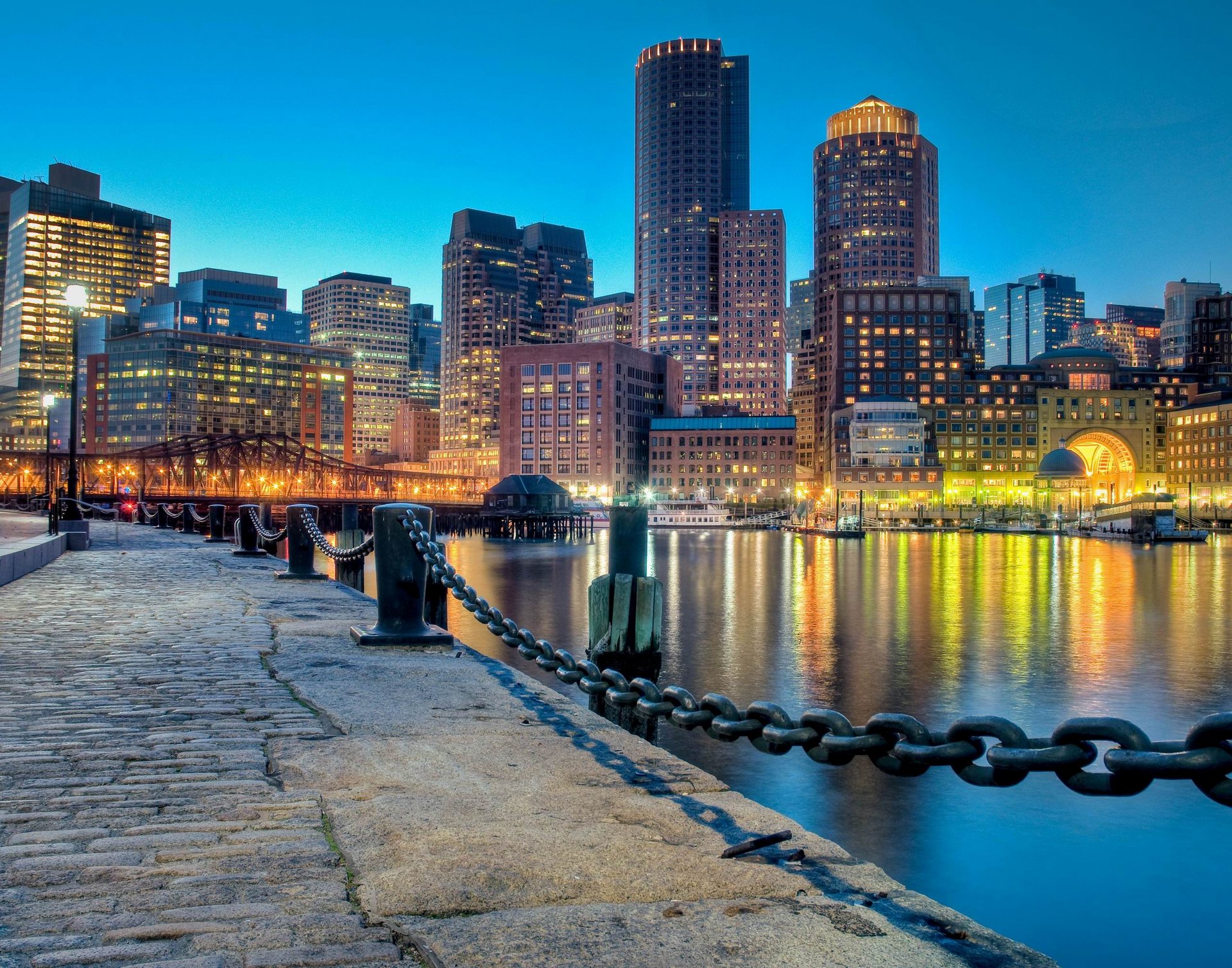 Boston At Night HD Wallpaper Travel World