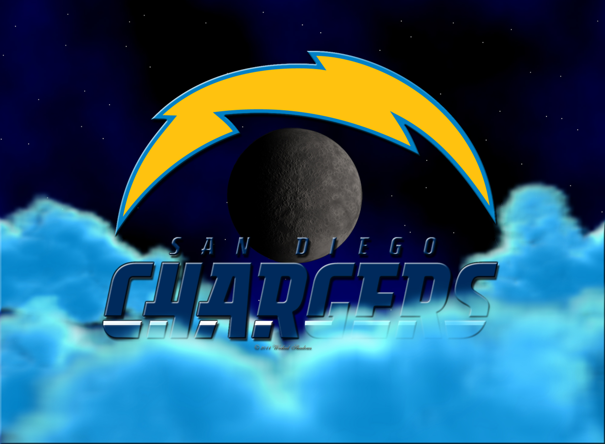 San Diego Chargers Above The Clouds Wallpaper