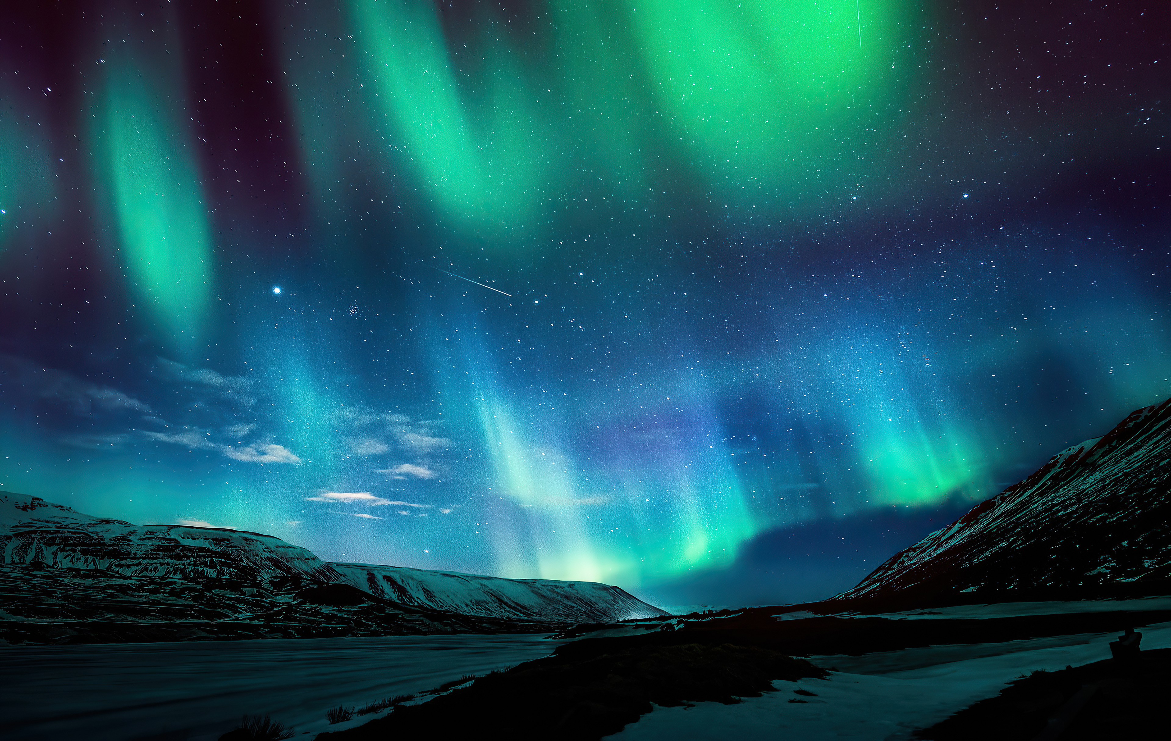 Aurora Borealis Northern Lights 4k Wallpaper HD Nature Image
