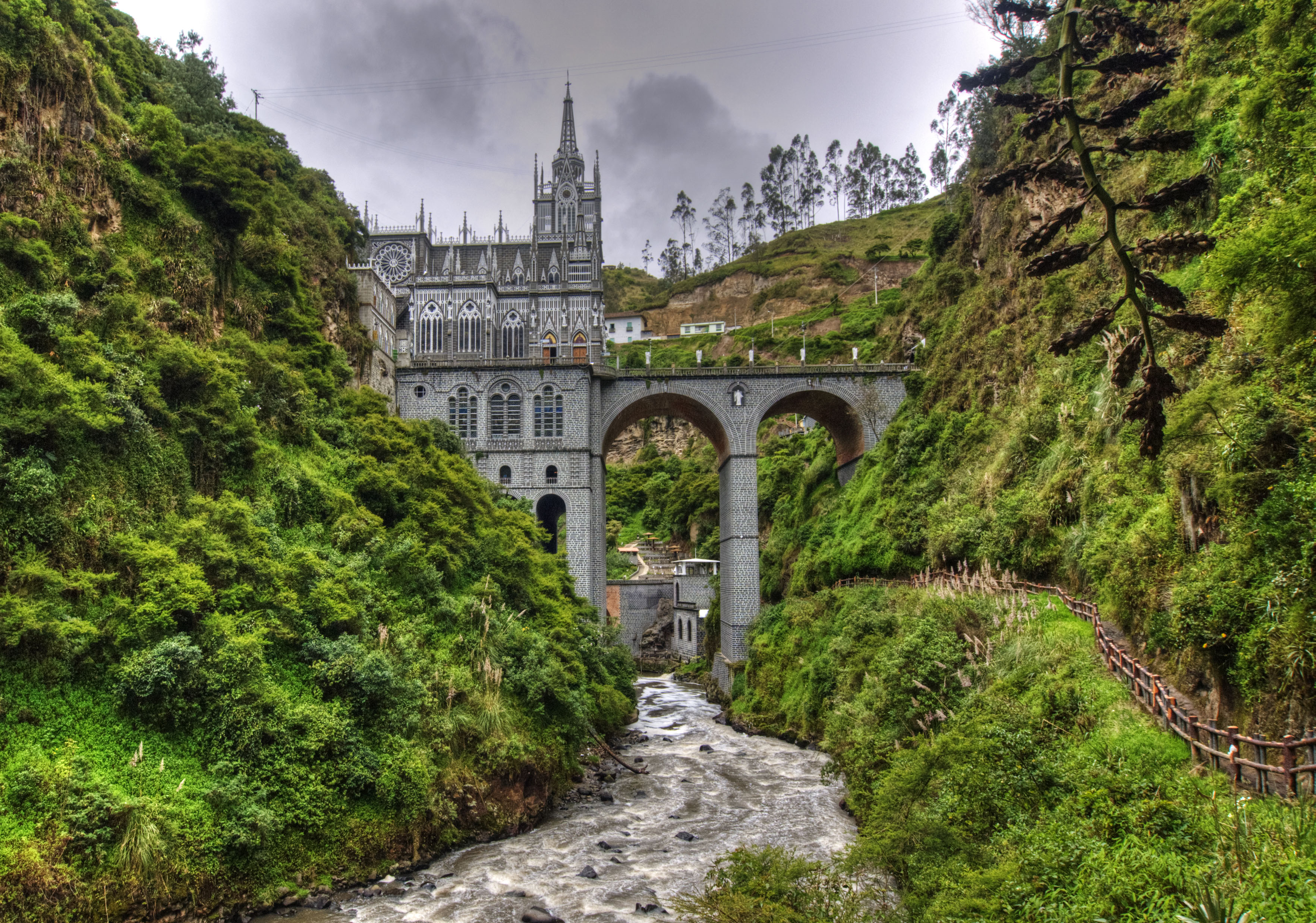 Las Lajas Sanctuary South America Wallpaper