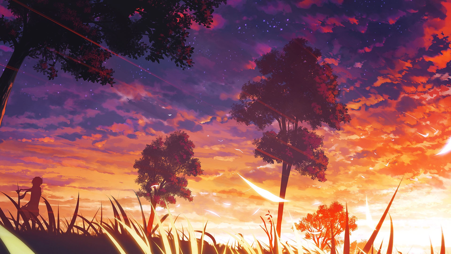 Trees Anime Manga Forest Wallpaper HD Desktop And Mobile