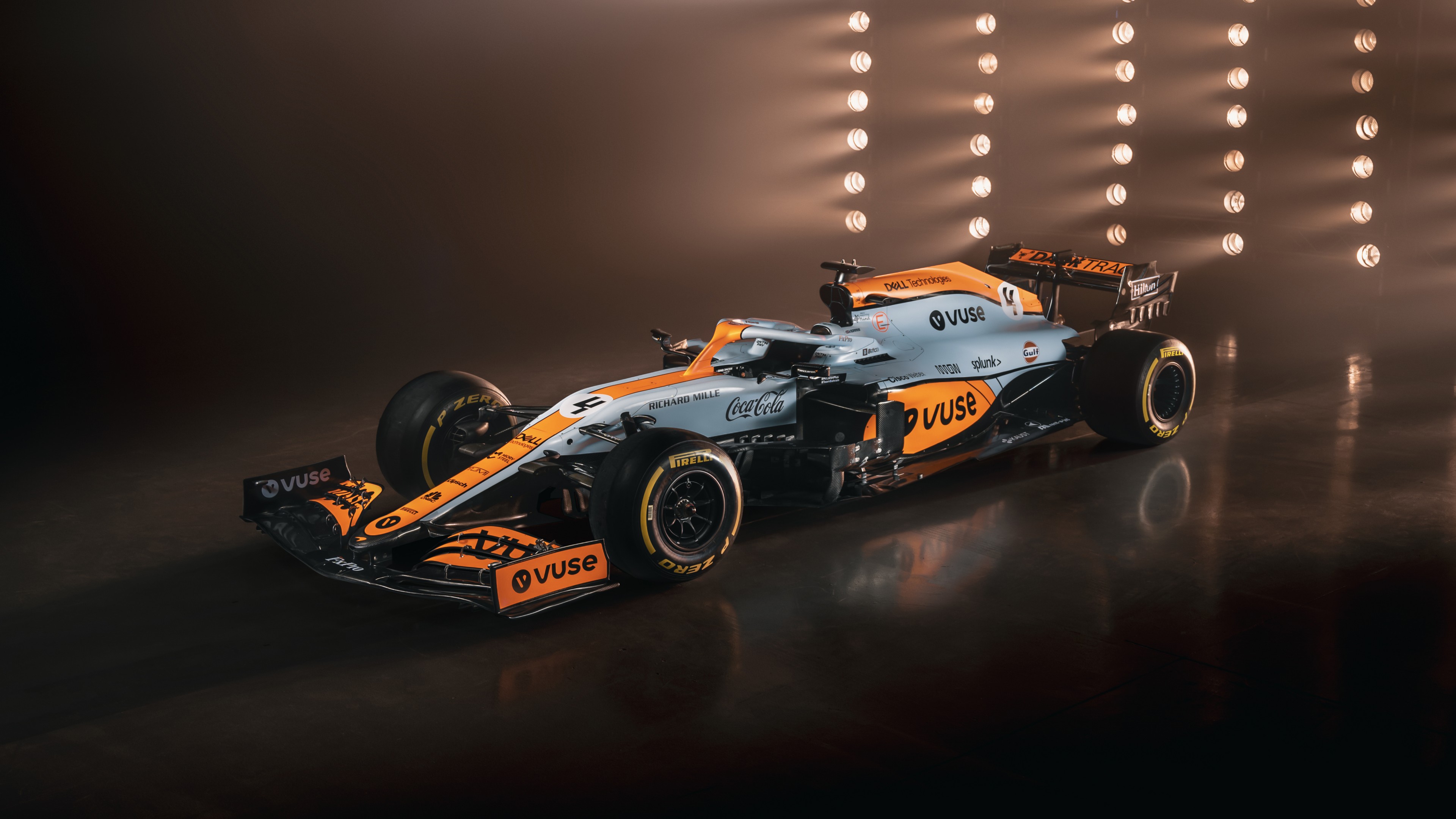 Mclaren Mcl35m With A Special Gulf Livery 5k Wallpaper HD