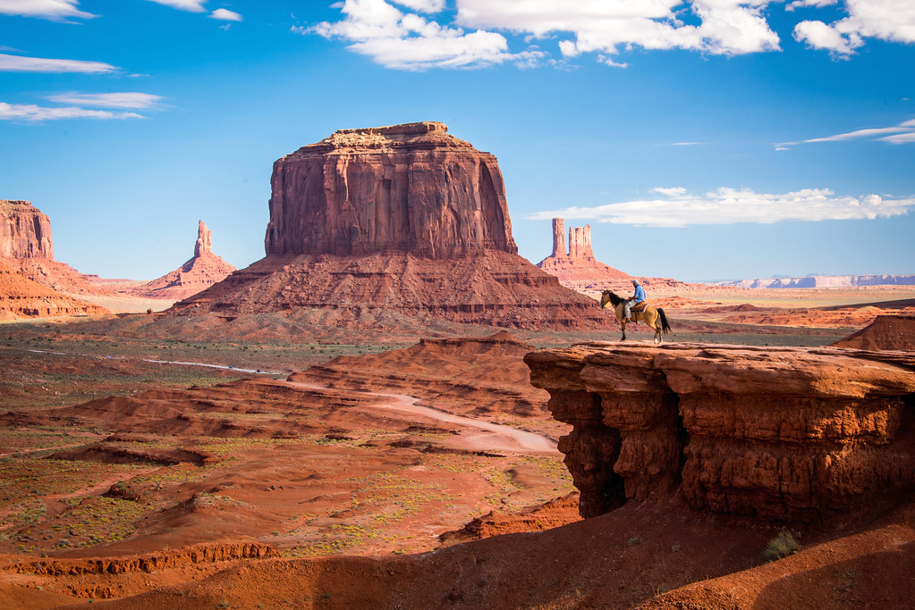 Monument Valley Utah John Ford Point Horse Rider Lo