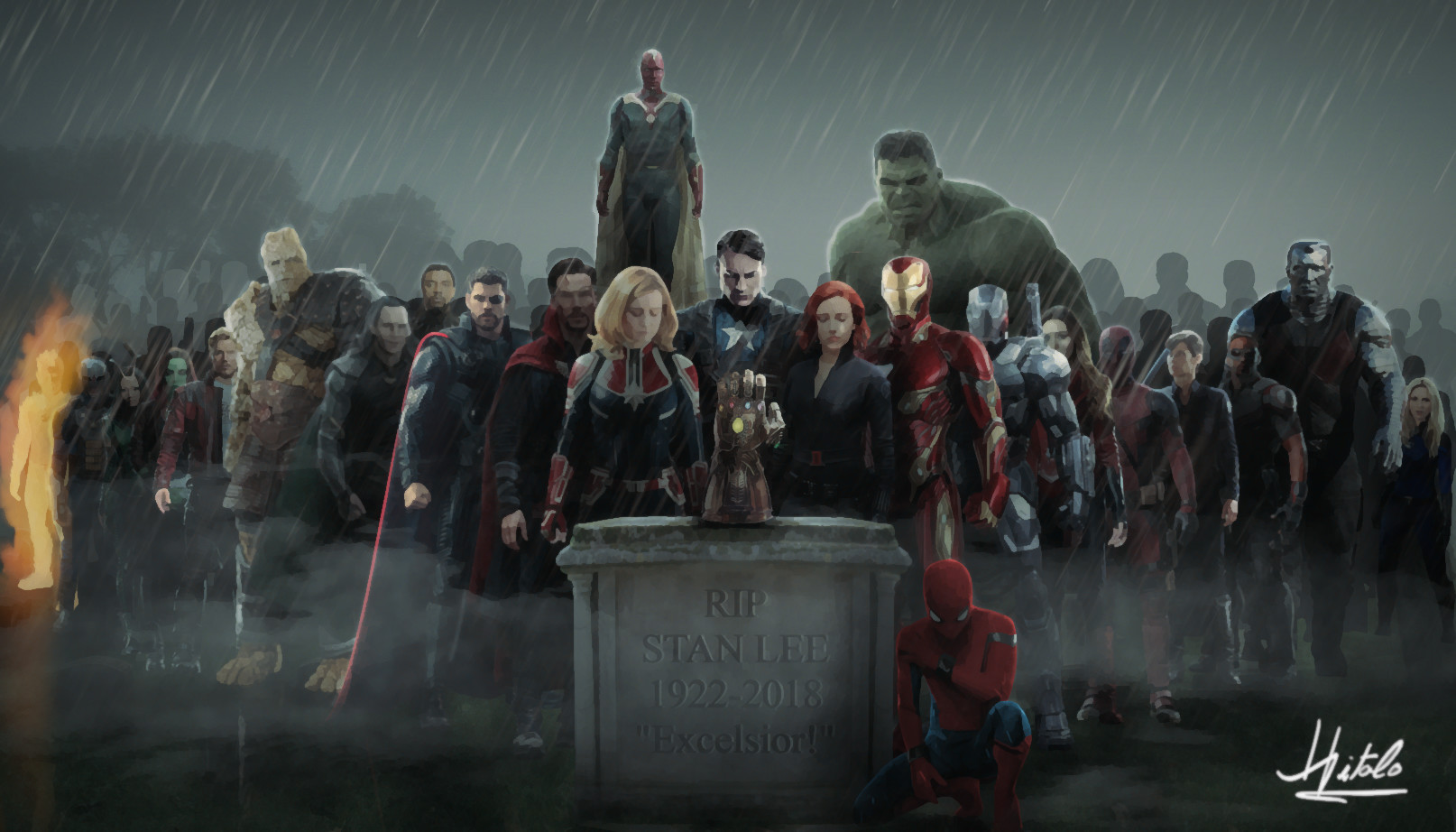 Stan Lee Tribute Wallpaper By Hitalo Fred And