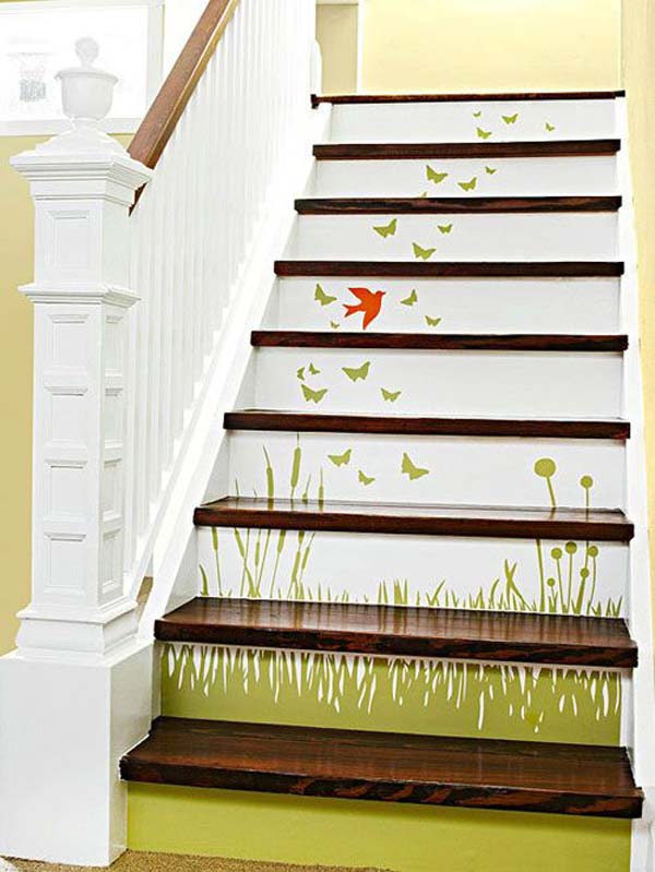Diy Wallpapered Stair Risers Ideas To Give Stairs Some Flair