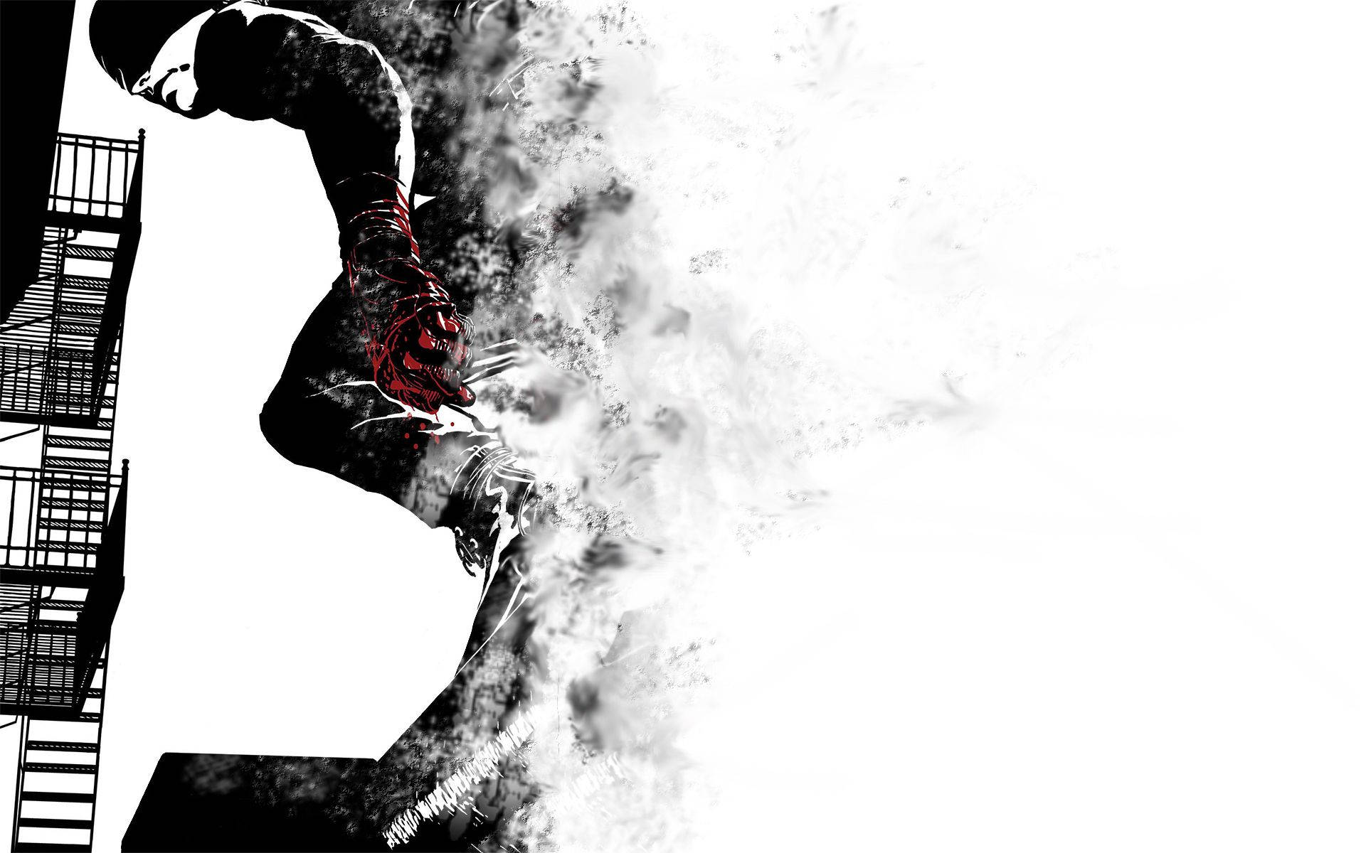 Black And White Daredevil Luy5md5jvo0yoaj0 Wallpaper