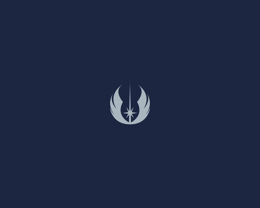 Minimalist Star Wars Wallpaper Jedi Emblem By Diros
