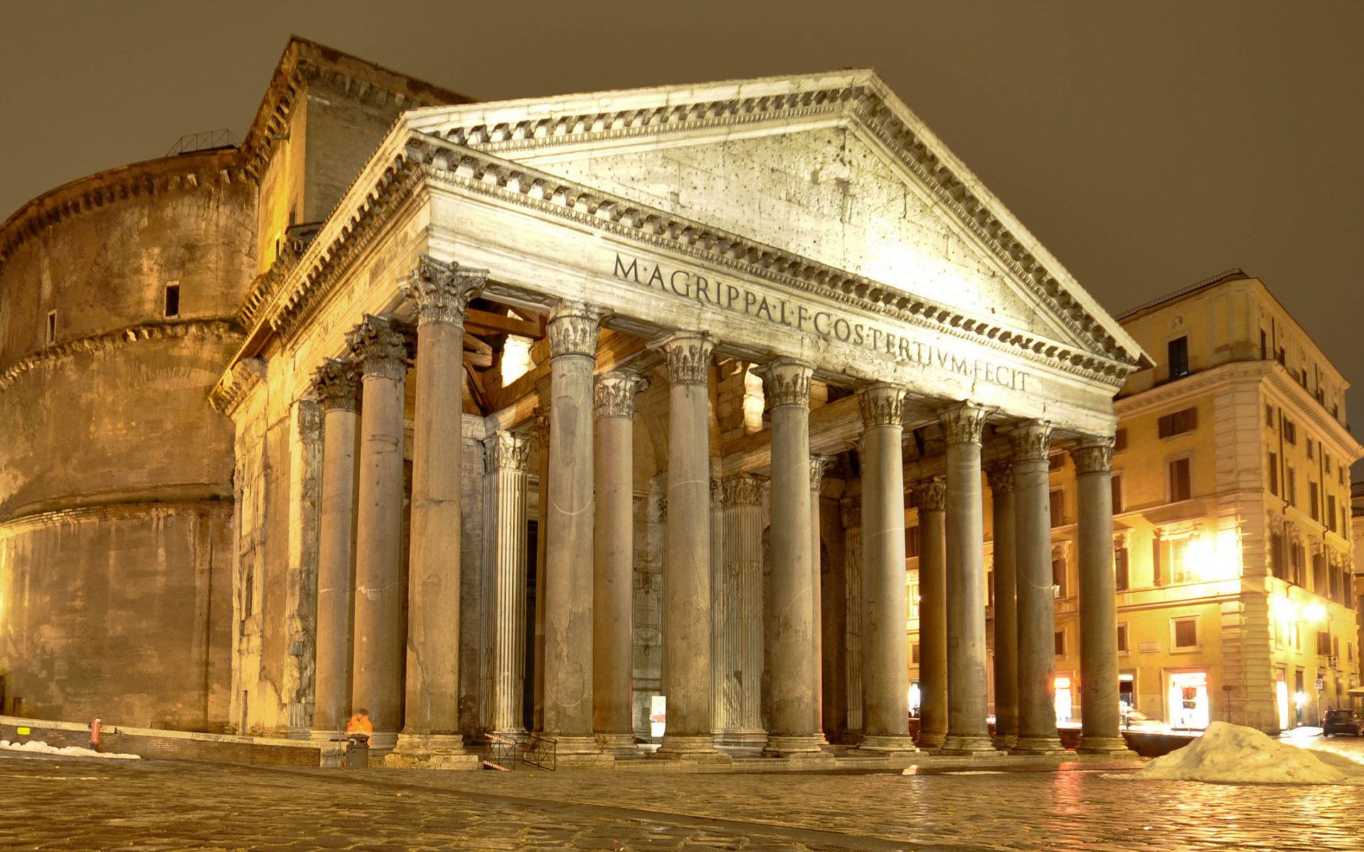 Roman Pantheon Wallpaper The Night City