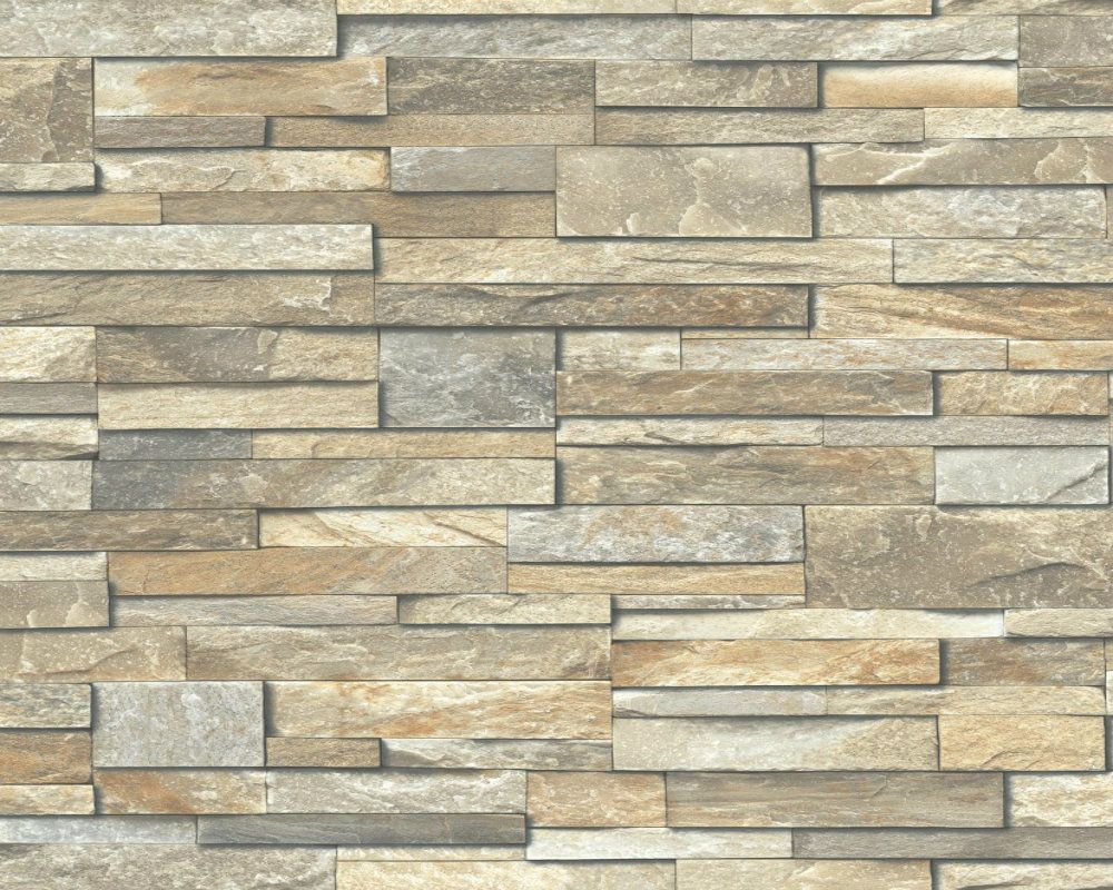 J08026 Slate Natural Tile Stone Wallpaper