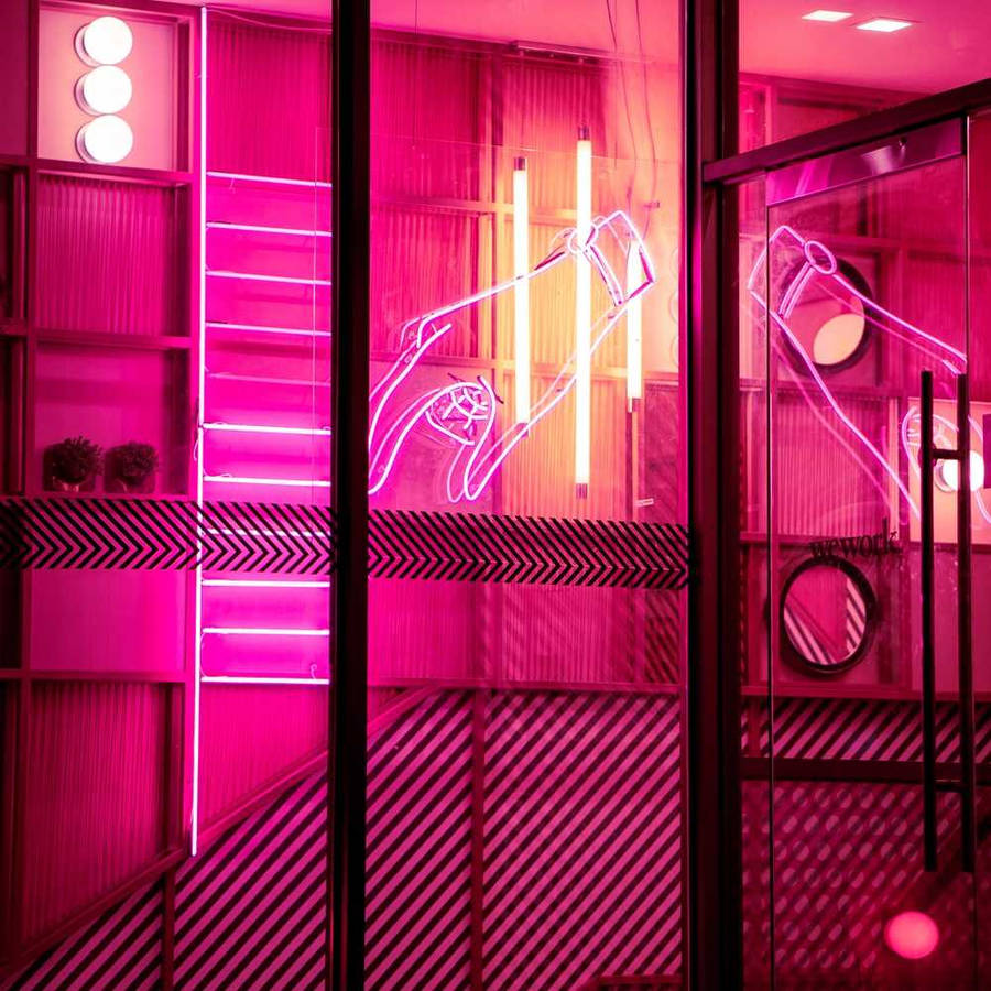 Hot Pink Aesthetic Wallpaper