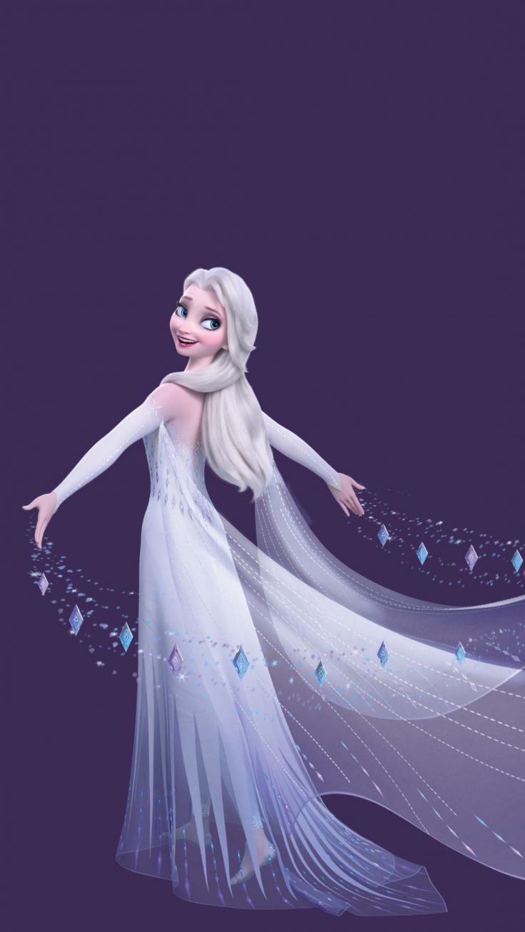 Frozen HD Background Mobile Elsa Hair Down Wallpaper iPhone