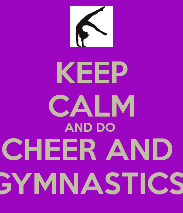 Keep Calm And Do Cheer Gymnastics Carry On Image