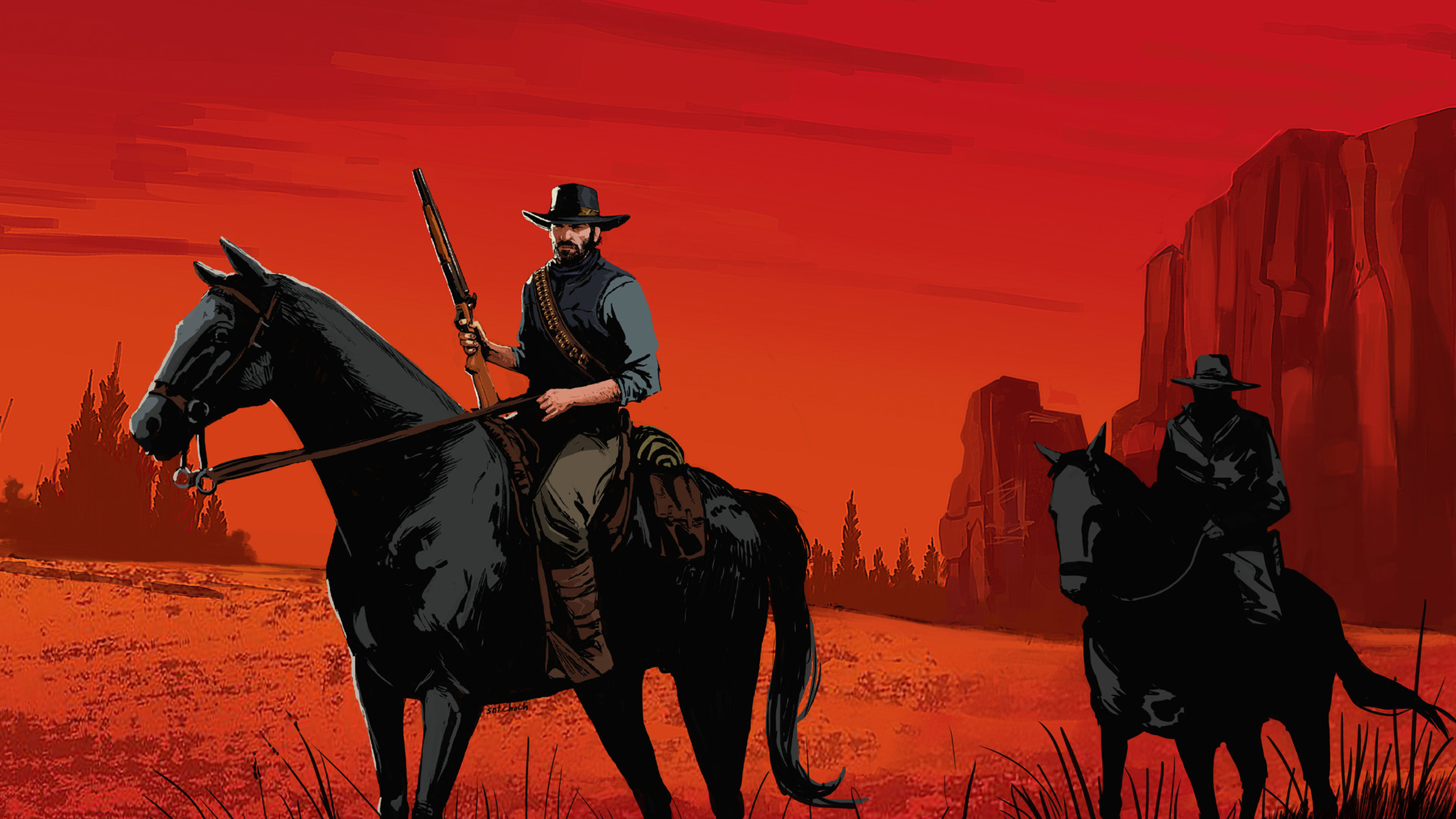 Red Dead Redemption Cover 4k HD Wallpaper Image