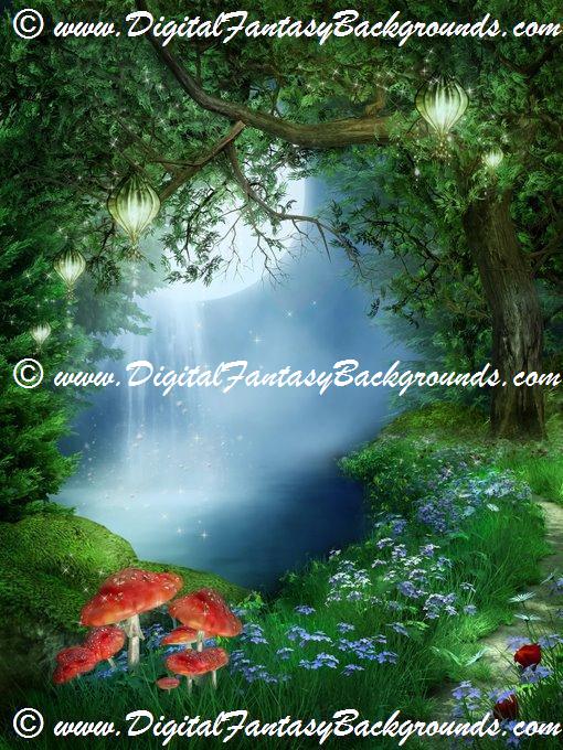 Elven Fairytale Digital Fantasy Background
