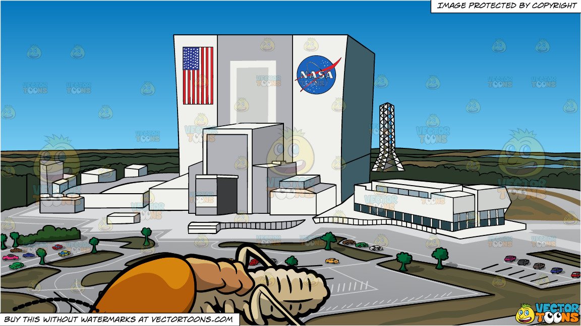 A House Termite And Nasa Headquarters Background Clipart