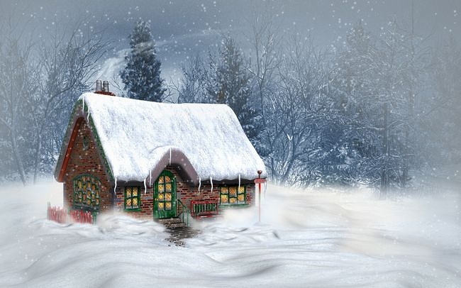 Desktop Themes How To Geek Cozy Christmas Cabin At The North Pole