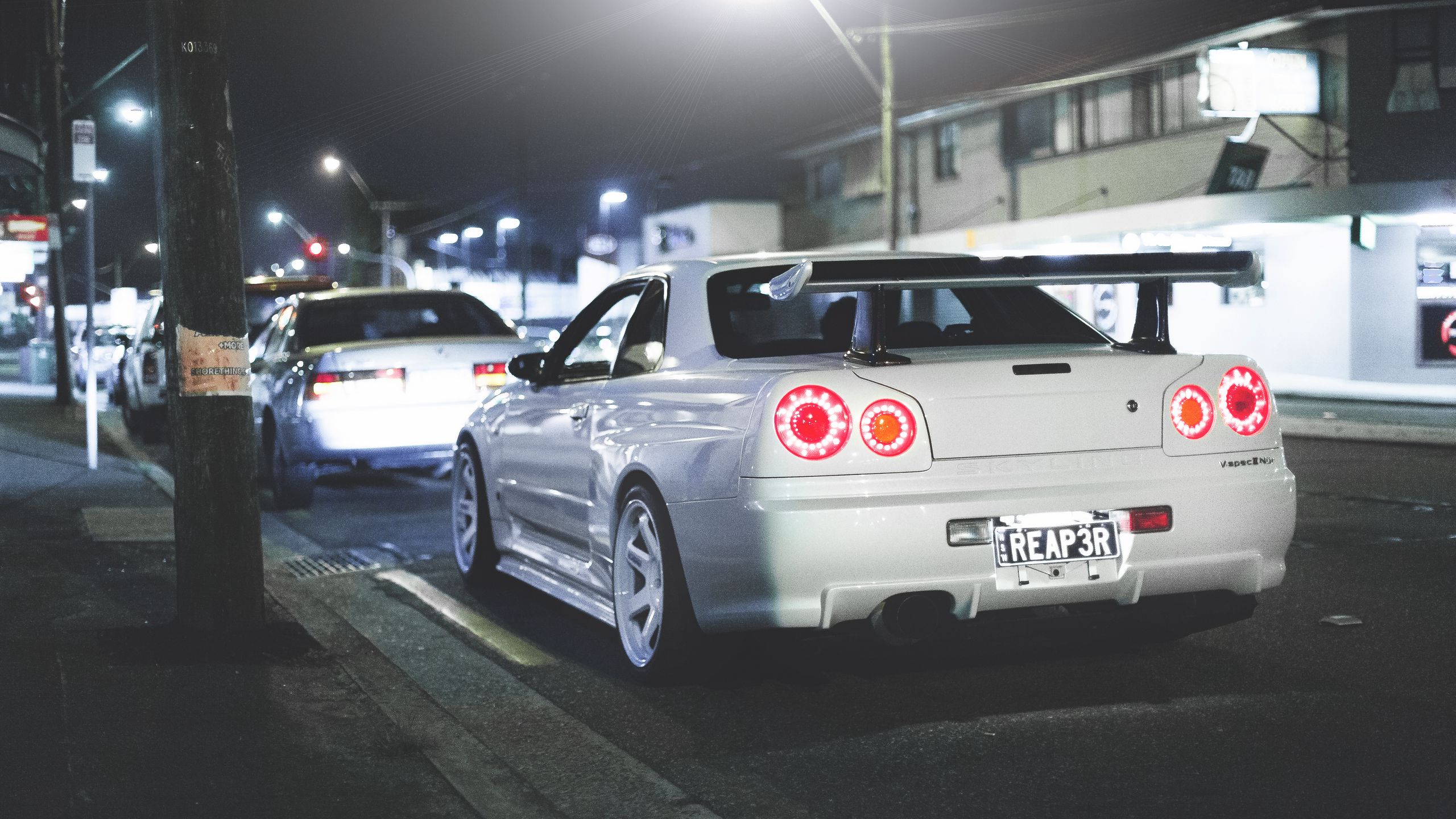 Wallpaper Nissan Skyline R34 Gt R Rear